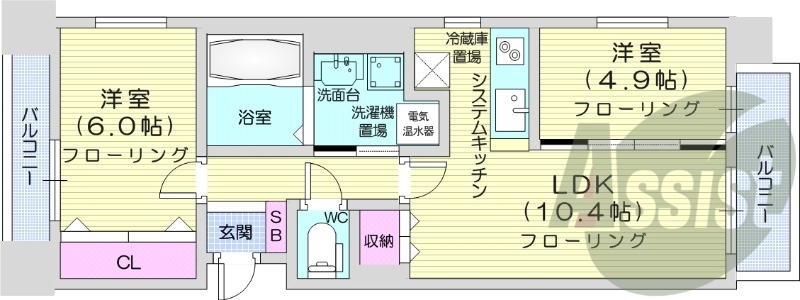 11階の間取り図