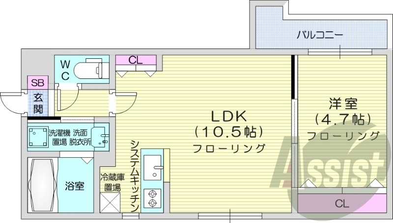 2階の間取り図
