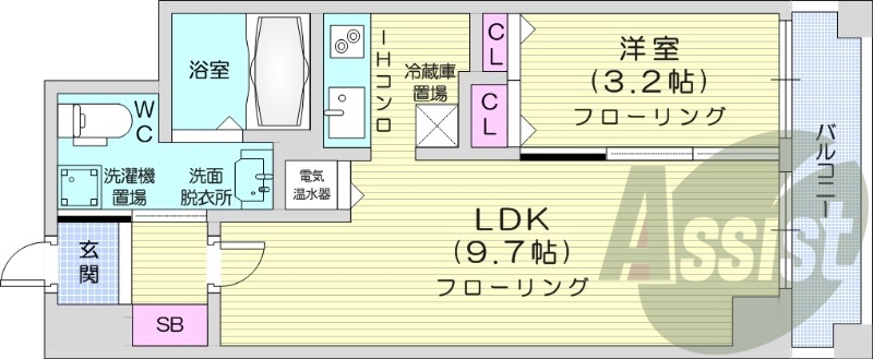 11階の間取り図
