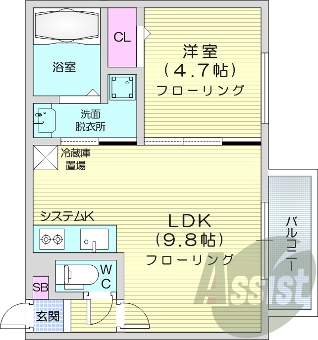 3階の間取り図