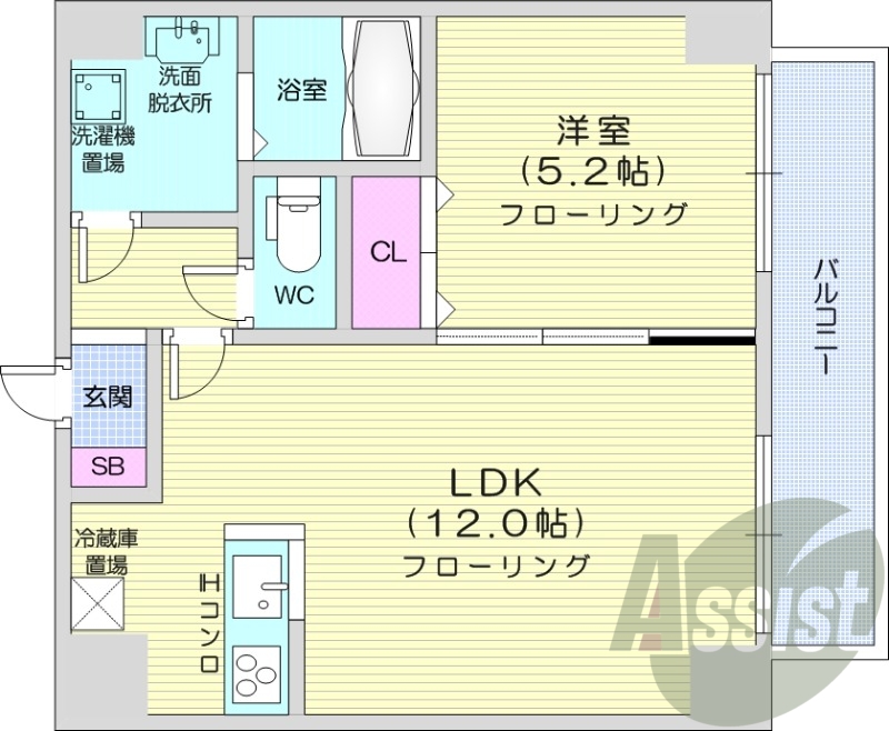 5階の間取り図
