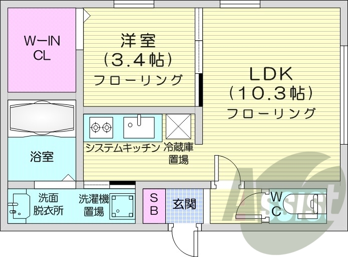 2階の間取り図