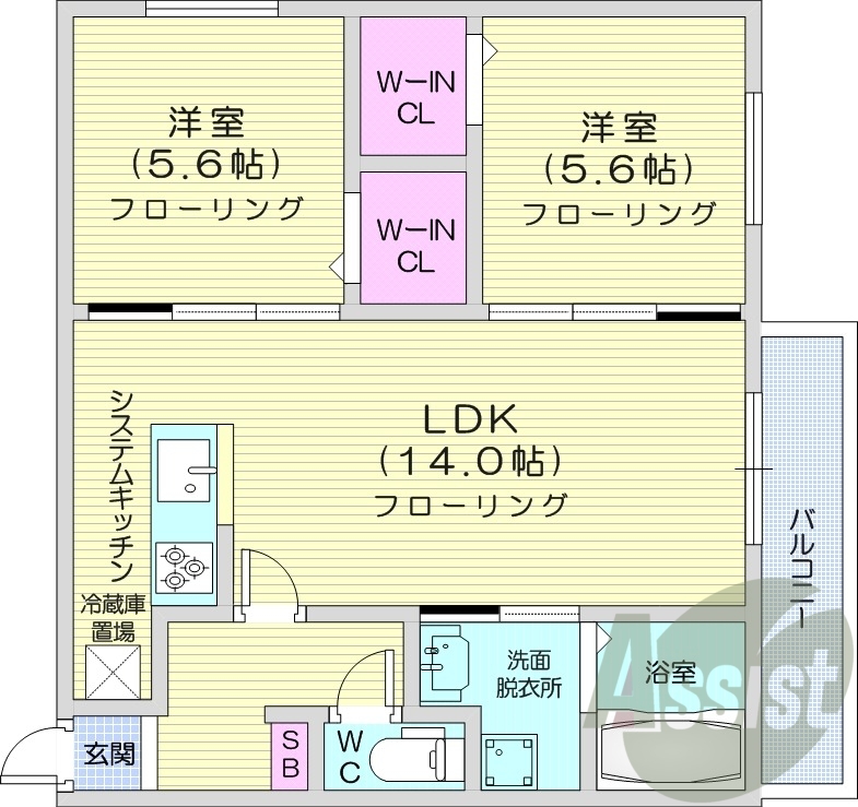 3階の間取り図