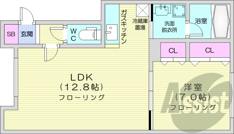 1階の間取り図