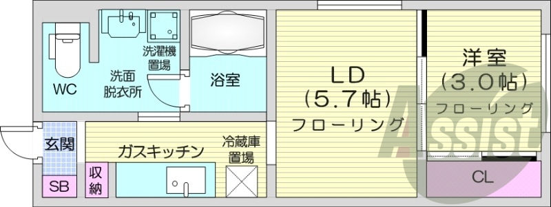 1DK、エアコン、灯油暖房、オートロック、ネット無料