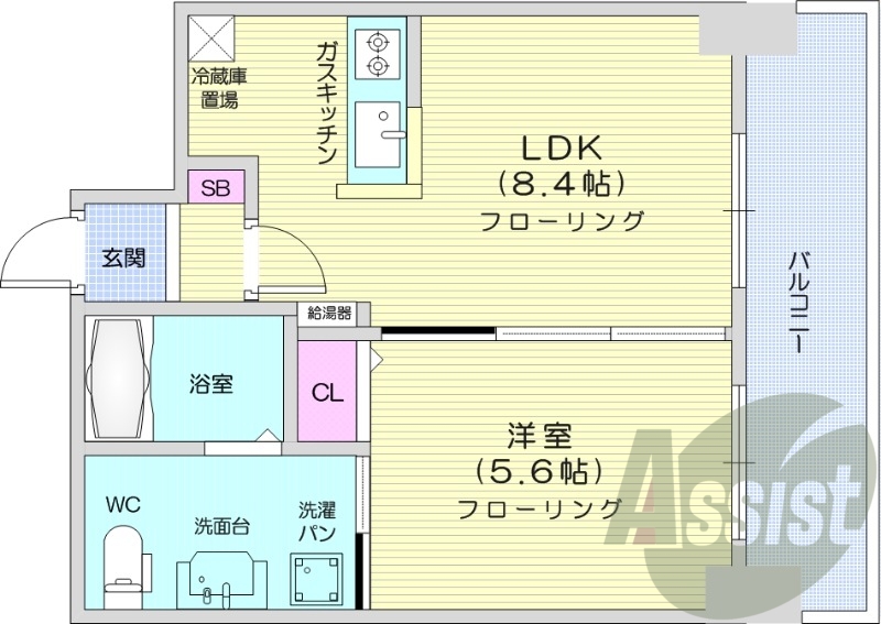 6階の間取り図