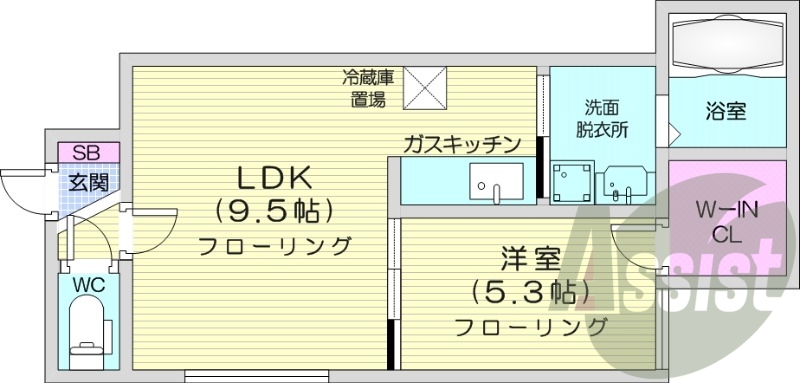 1LDK、灯油暖房、浴室乾燥、ロードヒーティング