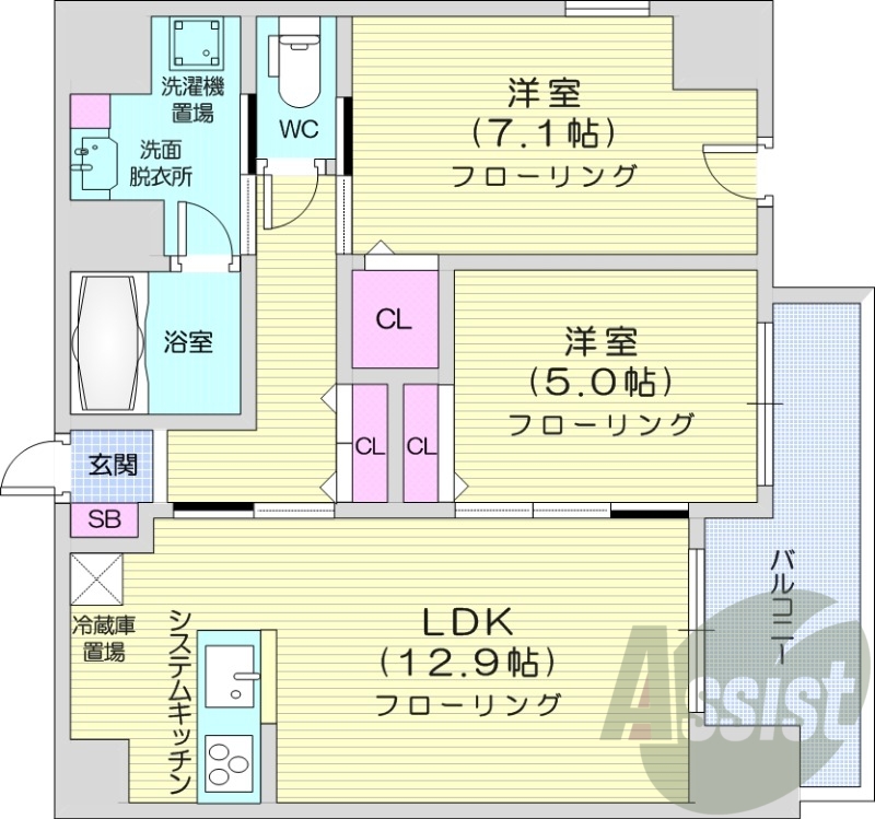 3階の間取り図