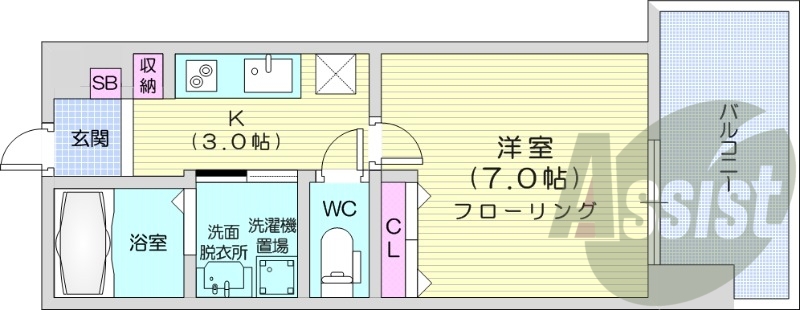 1LDK、エアコン、ペット可、オートロック、