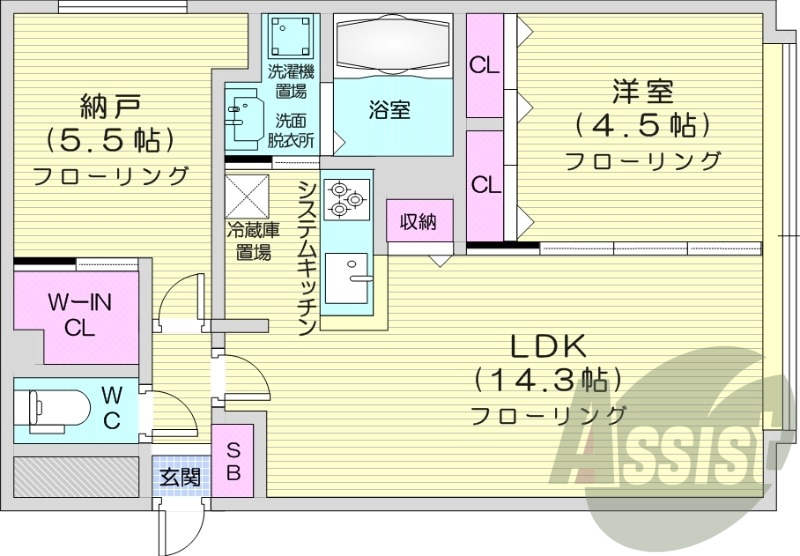 3階の間取り図