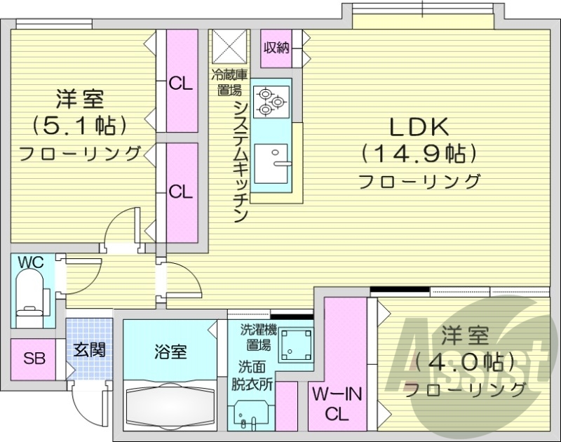 3階の間取り図