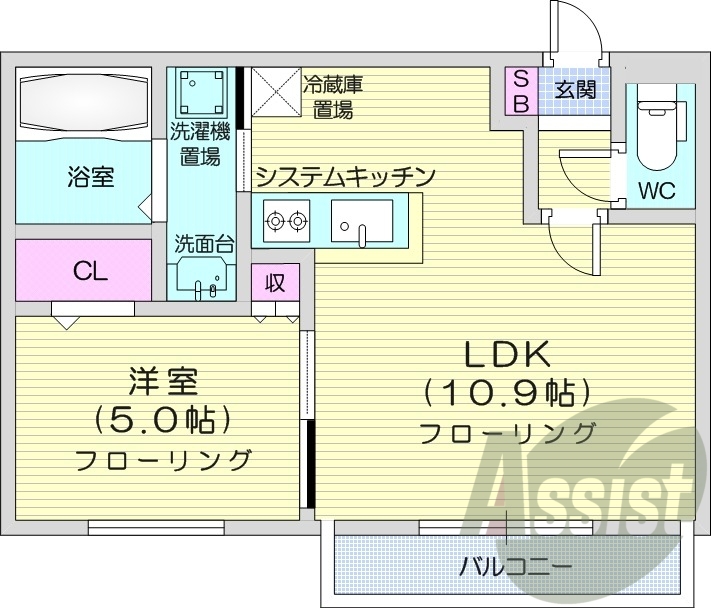 4階の間取り図