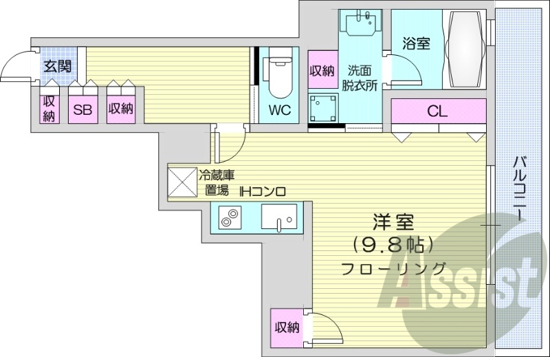 8階の間取り図