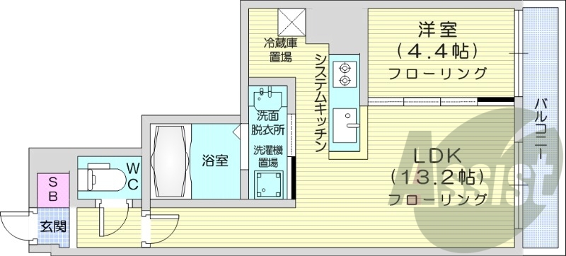 2階の間取り図