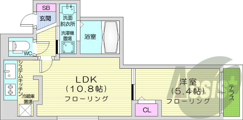 1階の間取り図