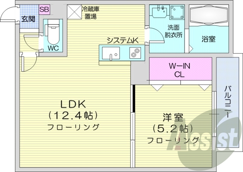 5階の間取り図