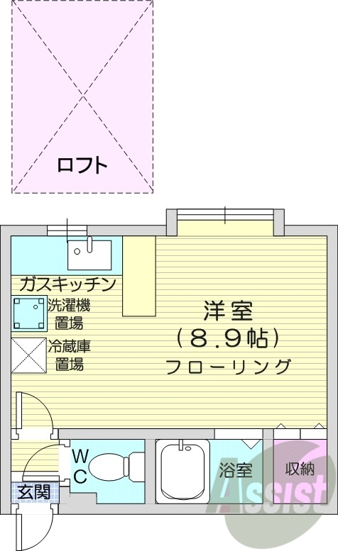 2階の間取り図