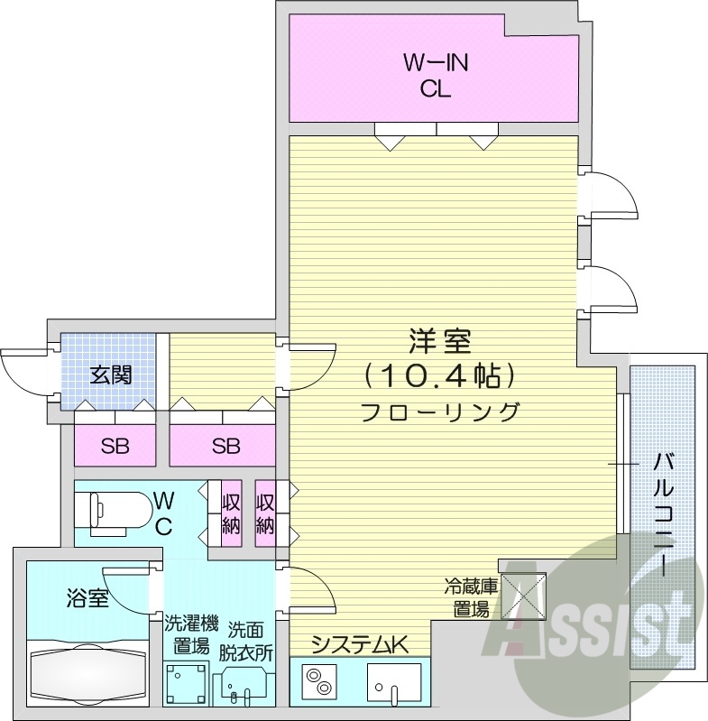 4階の間取り図