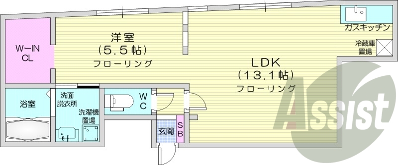1LDK、最上階、角部屋、エアコン、追い炊き、灯油暖房