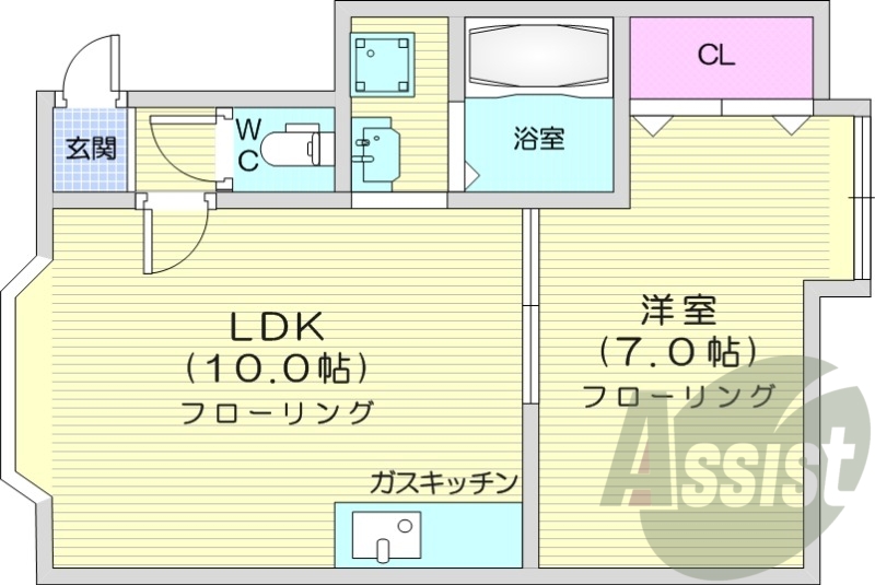 2階の間取り図