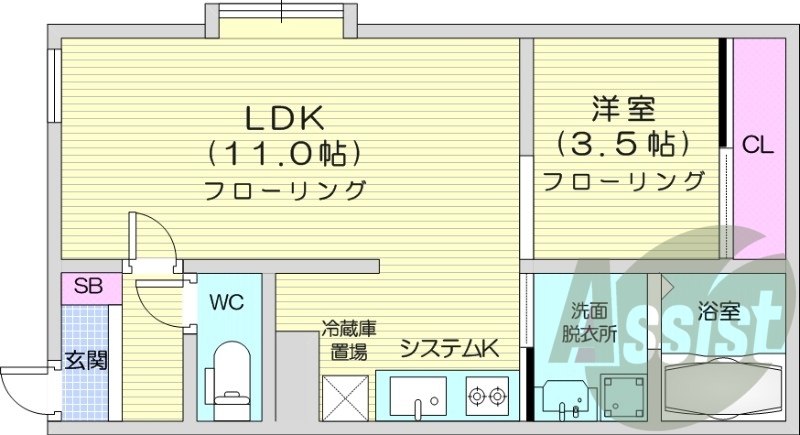 3階の間取り図