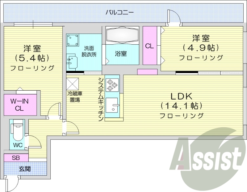 3階の間取り図