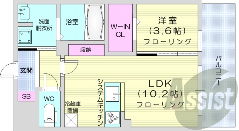 3階の間取り図