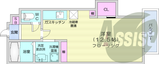 4階の間取り図