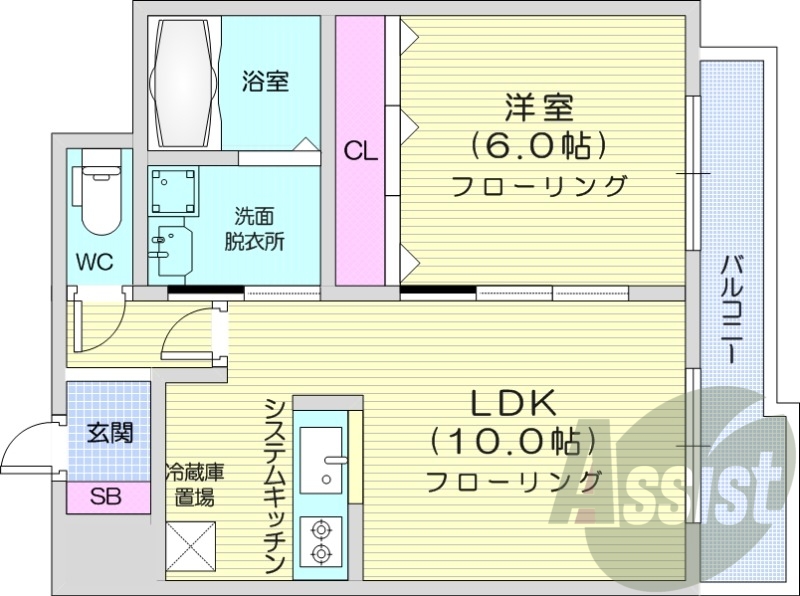 2階の間取り図