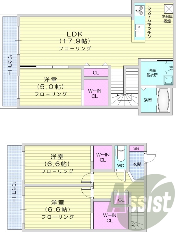 3LDK、都市ガス、エアコン、浴室乾燥機、追い焚き