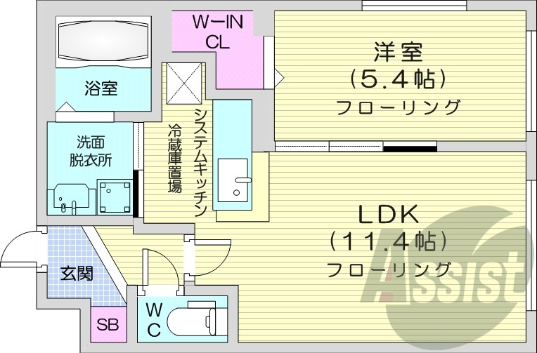 5階の間取り図