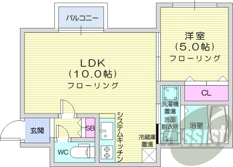 4階の間取り図