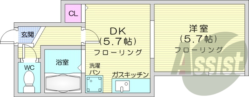 1階の間取り図