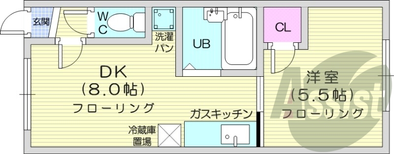 2階の間取り図
