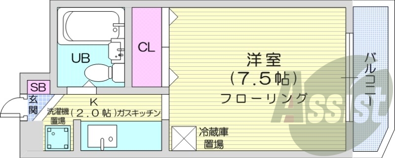 2階の間取り図