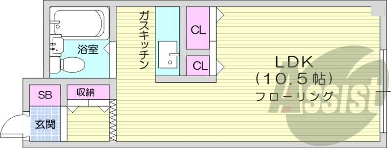 2階の間取り図