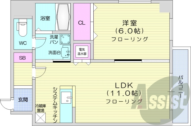 3階の間取り図