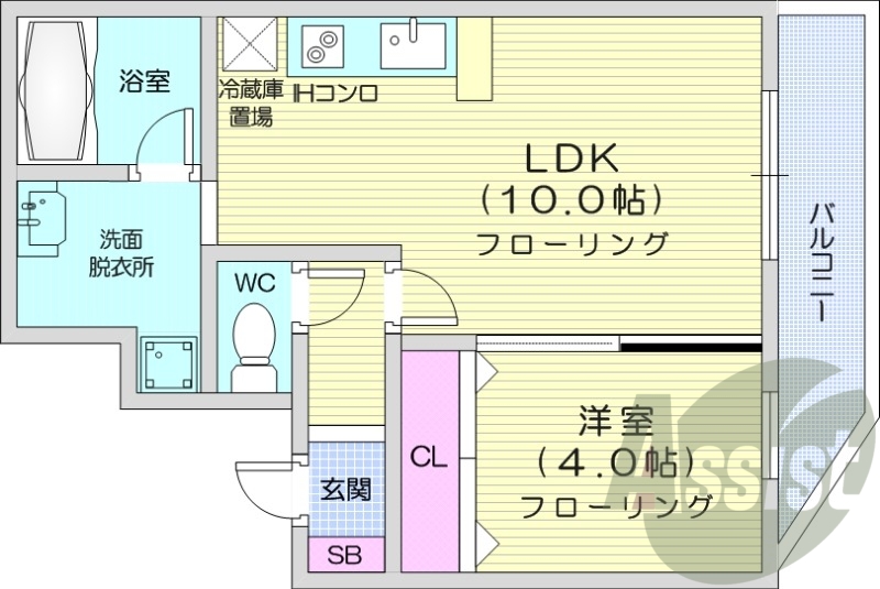 2階の間取り図