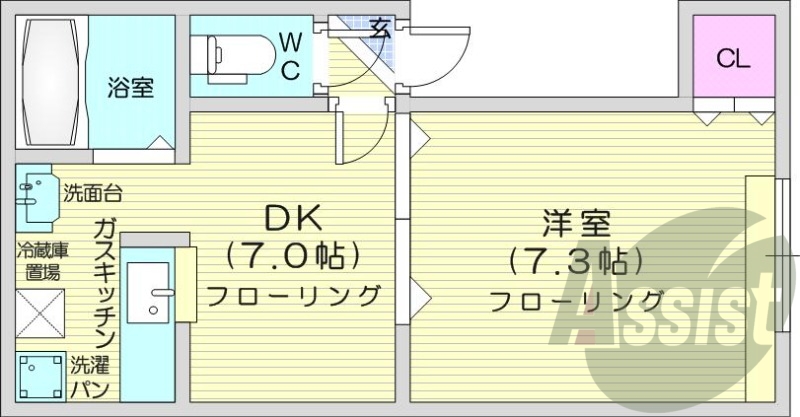 2階の間取り図