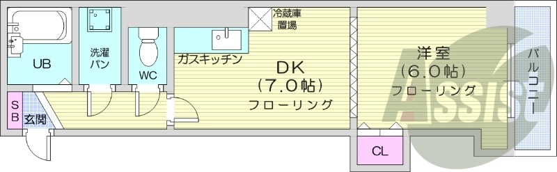 4階の間取り図