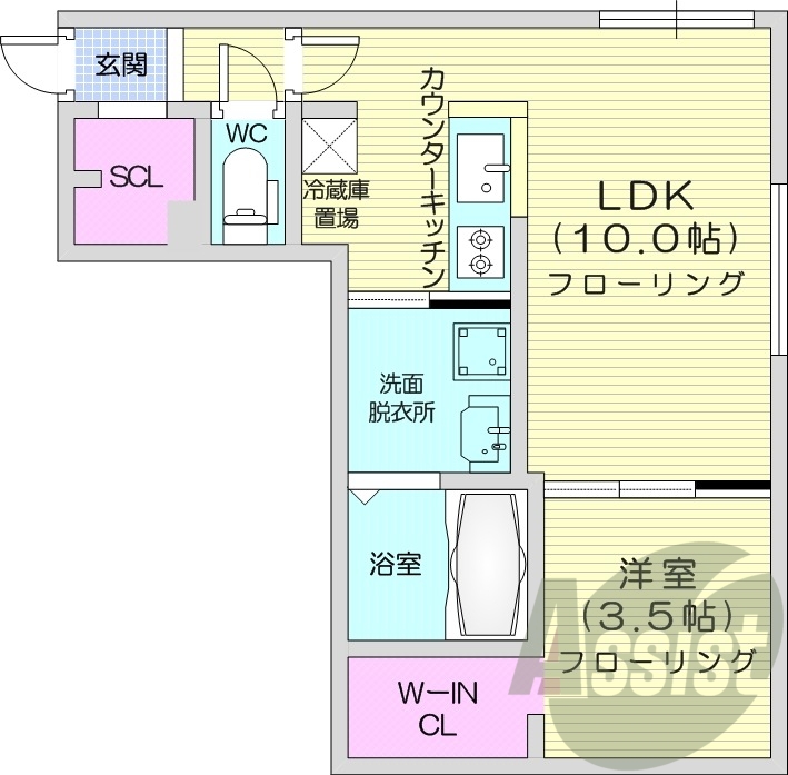 4階の間取り図