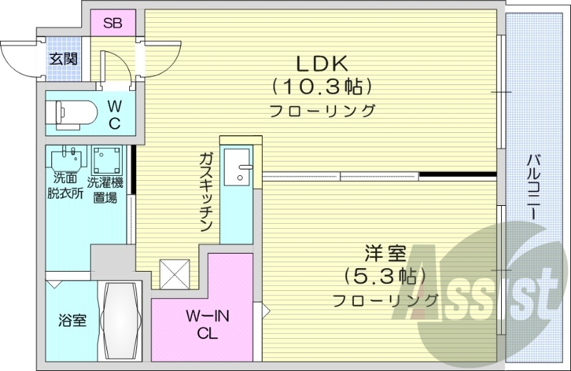 4階の間取り図
