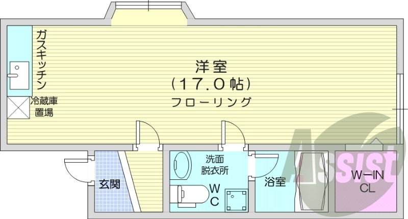 1R、エアコン、灯油暖房、モニター付インターホン