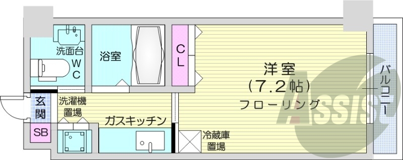 1LDK、ネット無料、シャンプードレッサー、TVモニターホン