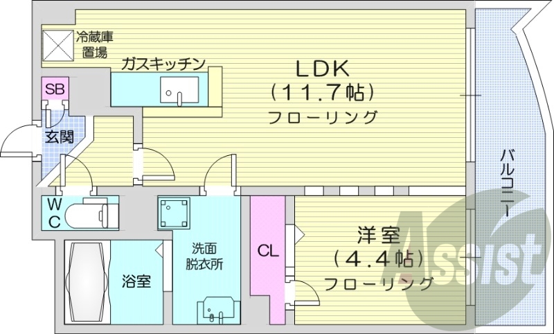1LDK、エアコン、ペット可、オートロック