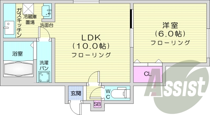 1LDK、エアコン、灯油暖房、モニターホン