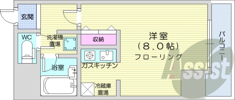 1R、TVインターホン、シャンドレ、ウォシュレット
