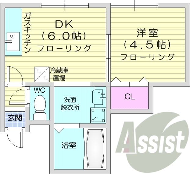 1DK、灯油暖房、TVモニターホン、トランクルーム