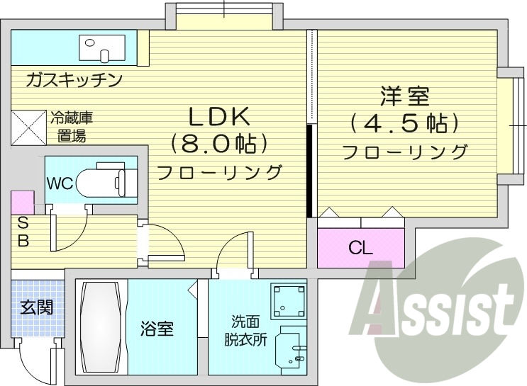 1LDK、灯油暖房、防犯カメラ、エアコン