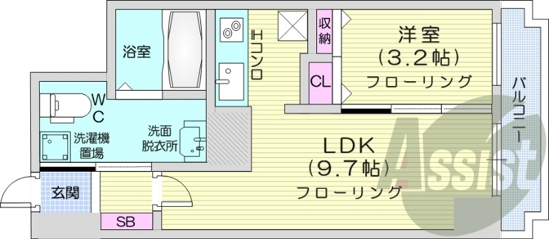 1LDK、オートロック、デザイナーズ、オール電化、IHコンロ